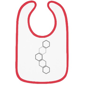 Discover Geometric Love Design Hexagon Pattern 06 Bibs