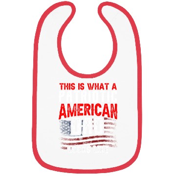 Discover This Is What A Patriotic American Dad Looks Like Bibs