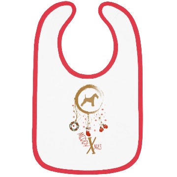 Discover dog dreamcatcher Christmas Wire Fox Terrier Bibs