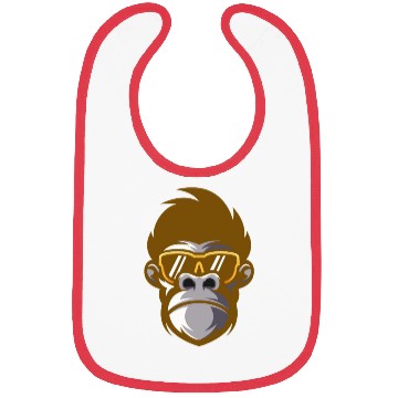 Discover monkey face Bibs