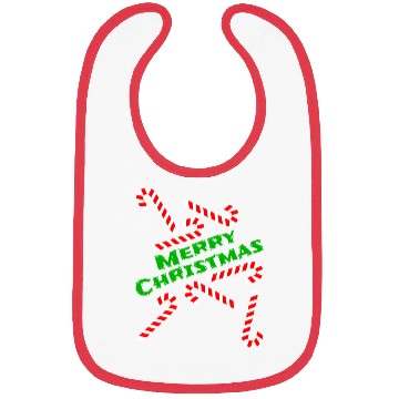 Discover Candy Cane Merry Christmas Gift Idea sweets winter Bibs