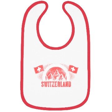 Discover Switzerland Matterhorn Flag Gift Idea Bibs