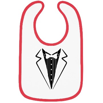 Discover Bow Tie Tuxedo Bibs