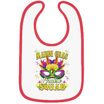Discover Mardi Gras Cruise Sqaud Bibs