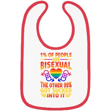 Discover Bisexual Pride Bi LGBTQ Bisexuality Queer Rainbow Bibs