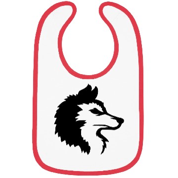 Discover Alpha Wolf Cool Logo Bibs