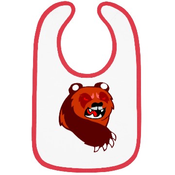 Discover angry panda Bibs