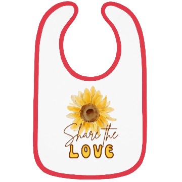 Discover Share The Love Sunflower Bibs
