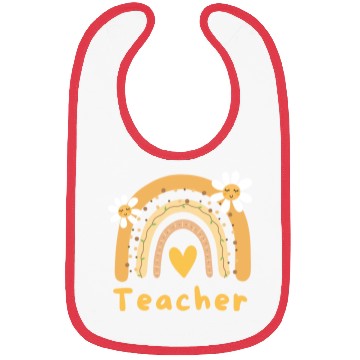 Discover Cute Yellow Floral Teacher Bibs