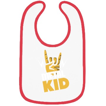 Discover Rock Sign Rocker Hand Metal Kid Metal Lover Bibs