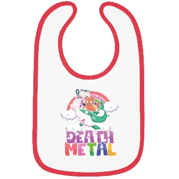 Discover Shark Unicorn Panda Cat Love Metal Music Rock Bibs