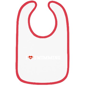 Discover I Love Swimming Swimmer Swim Bibs