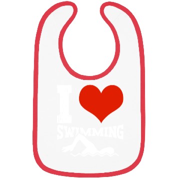 Discover I Love Swimming Swimmer Swim Bibs