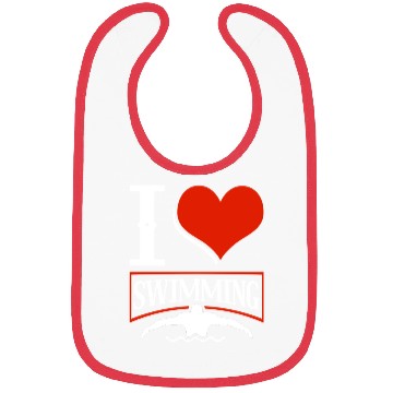 Discover I Love Swimming Swimmer Swim Bibs