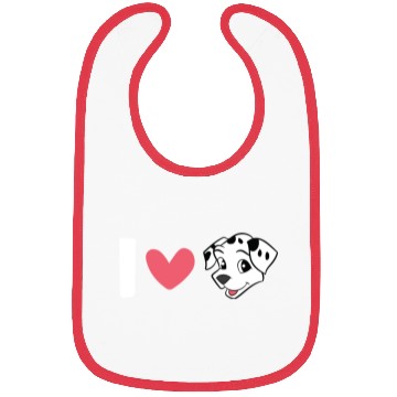 Discover Dalmatians - I Love Dalmatians Bibs