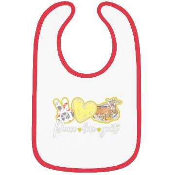 Discover Peace Love Goats - goat Bibs