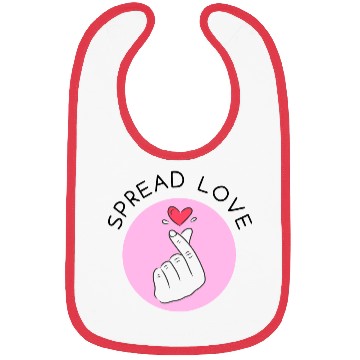 Discover Korean heart symbol - Spread Love Intention Series Bibs