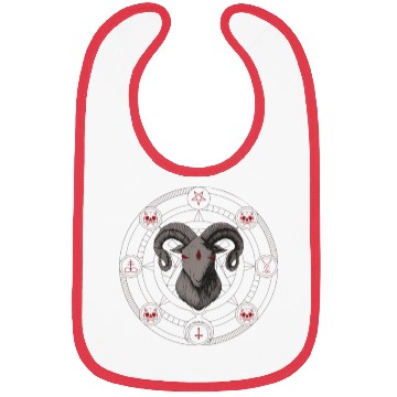 Discover Satanic evil GOAT Design Bibs
