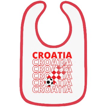 Discover World Croatia Soccer Vintage Bibs