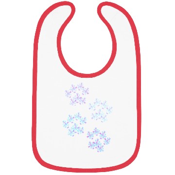 Discover Snowflake Paws (Pastel) Bibs