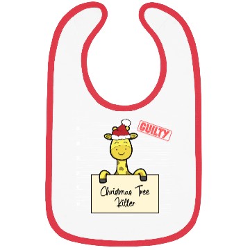 Discover Giraffe christmas funny prison Bibs