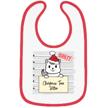 Discover Unicorn cat christmas funny prison Bibs