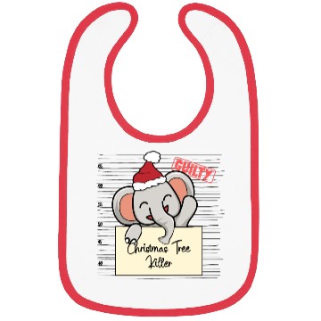 Discover Elephant christmas funny prison Bibs
