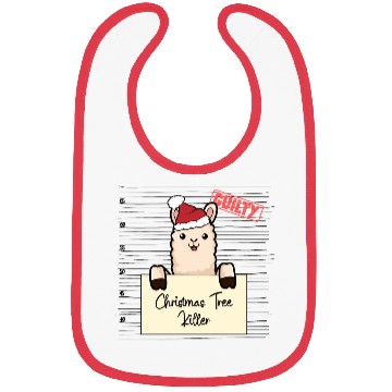 Discover Llama christmas funny prison Bibs