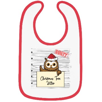 Discover Owl christmas funny prison Bibs