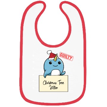Discover Narwhal christmas funny prison Bibs
