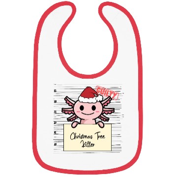 Discover Axolotl christmas funny prison Bibs