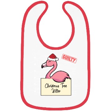 Discover Flamingo christmas funny prison Bibs