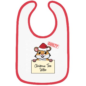 Discover Hamster christmas funny prison Bibs