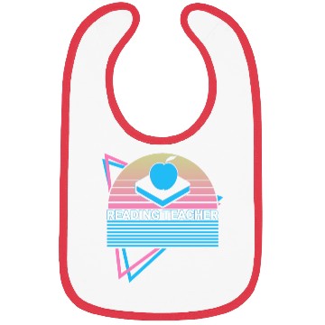 Discover Reading Teacher Retro Bibs