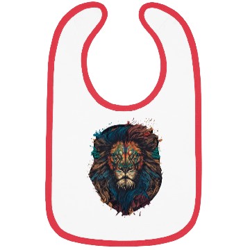 Discover Lion Mandala Bibs