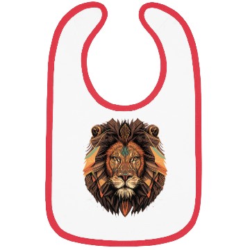 Discover Geometric Lion Head Bibs