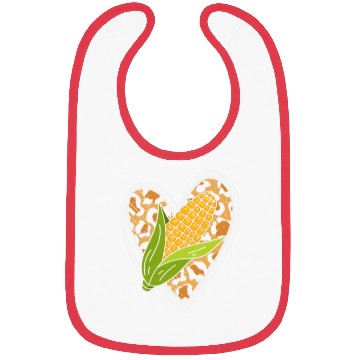 Discover Corn On The Cob Leopard Heart Corn Farmer Farm Lov Bibs