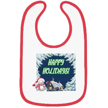 Discover HAPPY HOLIDAYS Green122 Bibs