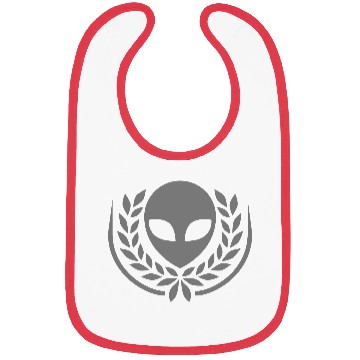 Discover Laurel wreath alien crest Bibs