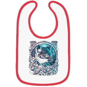 Discover Midnight Kitty Bibs