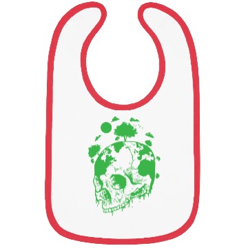 Discover Green Earth on a Bone Head Nature Bibs