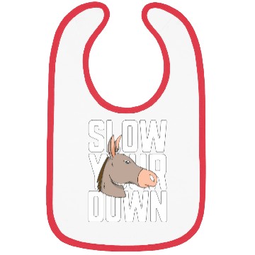 Discover Donkey Slow Your Down Miniature Donkey Farmer Pet Bibs