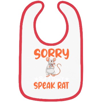 Discover Rat Lover Rat Pet Rodent Mouse Rat Lady Bibs