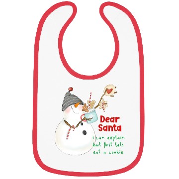 Discover Dear Santa I can explain Bibs