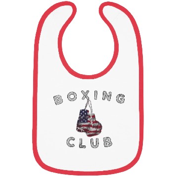 Discover Boxing Club Vintage Us Flag Boxing Gloves Bibs