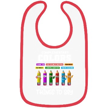 Discover Complementary Colors Pun Artist Art Teacher Bibs
