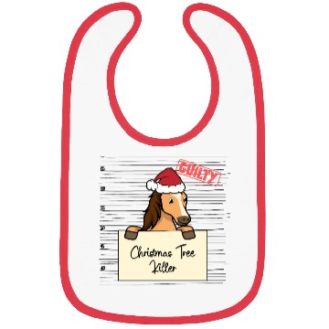 Discover Horse christmas funny prison Bibs