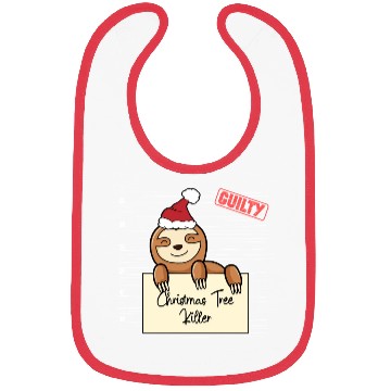 Discover Sloth christmas funny prison Bibs