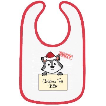 Discover Wolf christmas funny prison Bibs