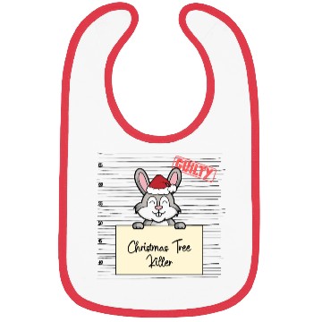 Discover Rabbit christmas funny prison Bibs